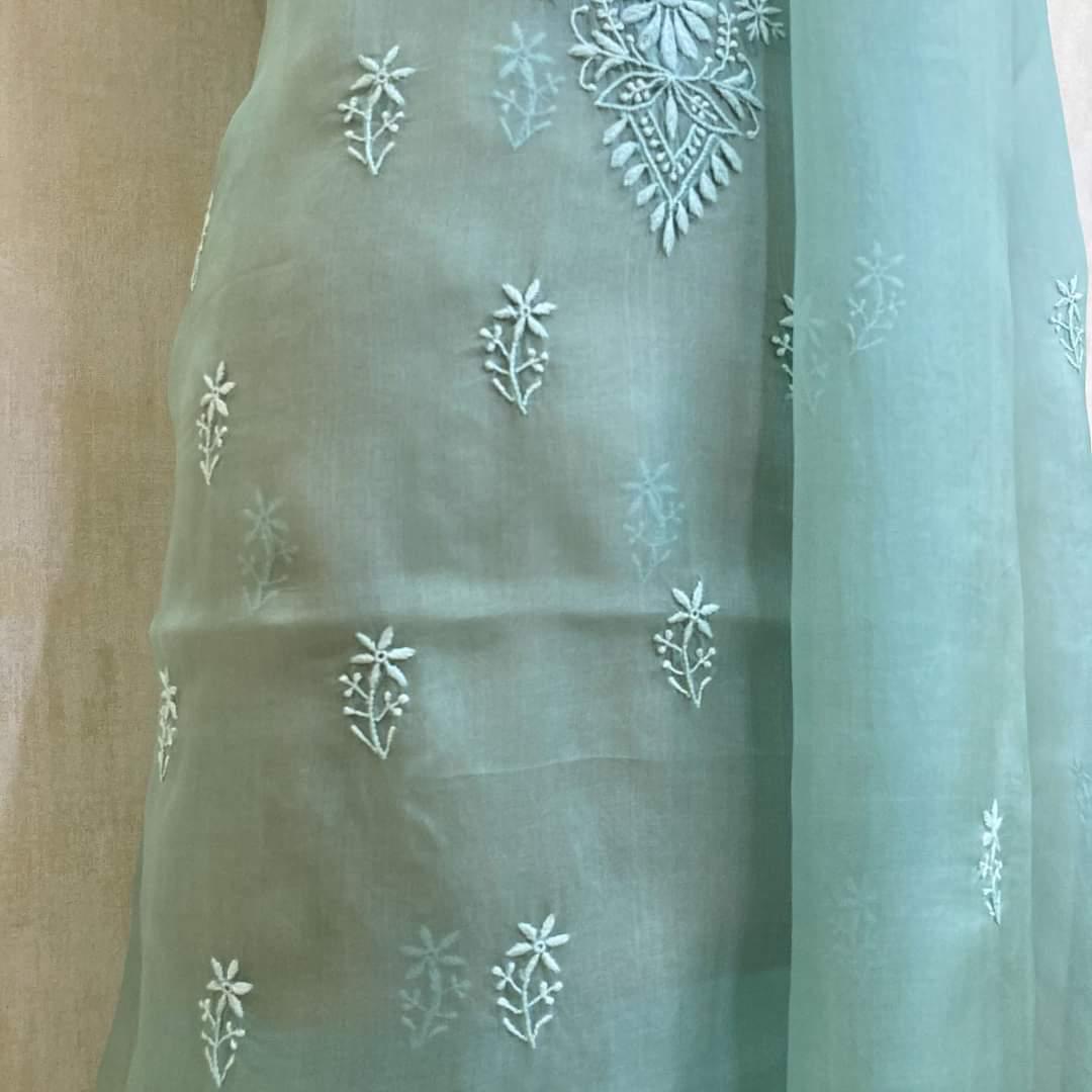 ATHARVA HERITAGE “Nazakat – Silk Organza Chikankari Elegance” Sheer00098