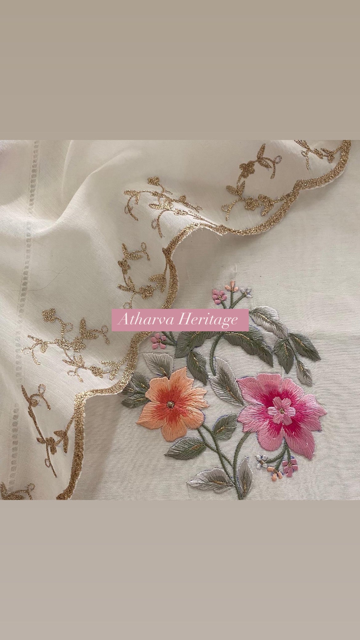 Atharva PURE CHANDER SILK Parsi Gara  SUIT CH1755