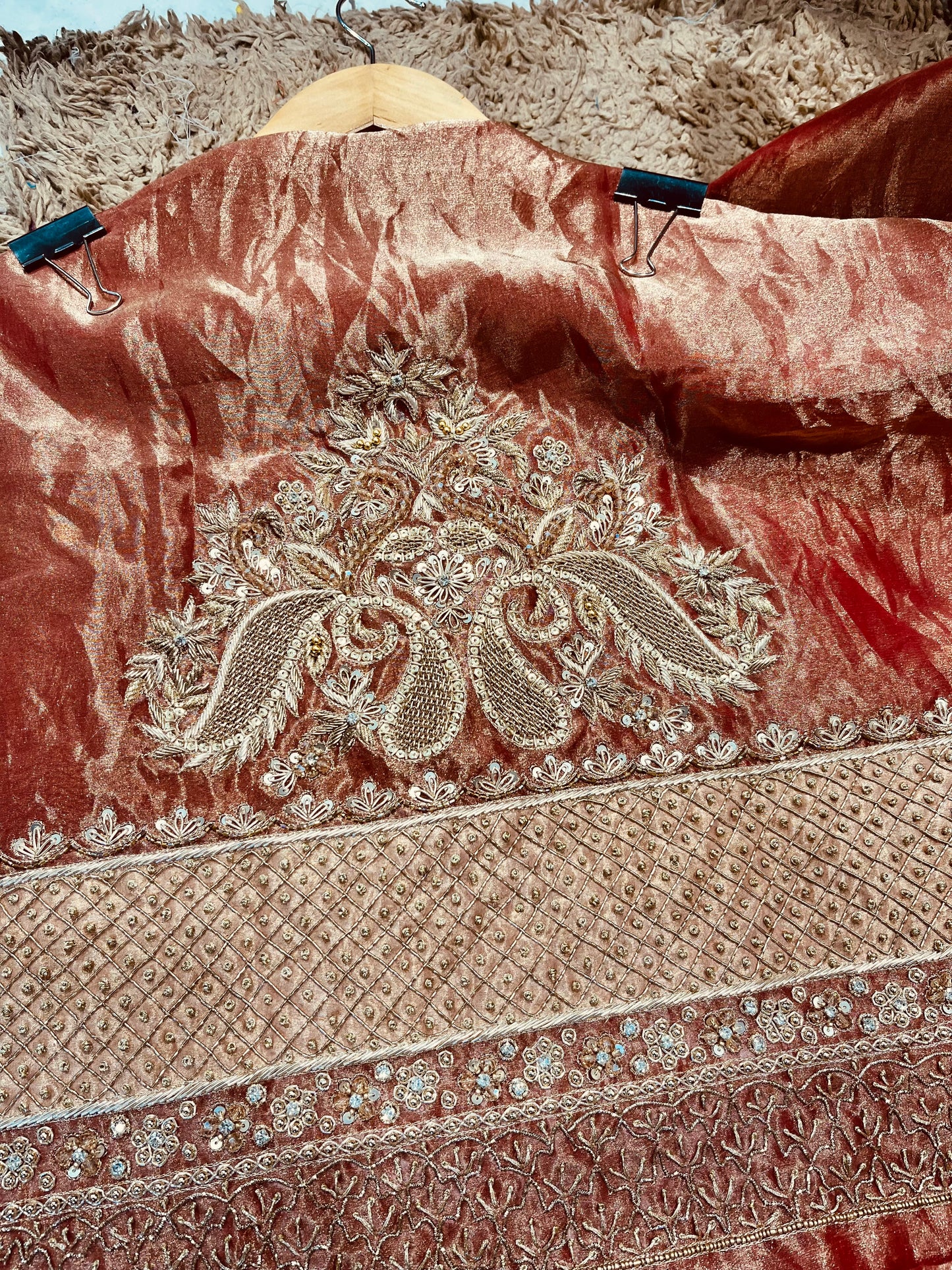 Atharva Heritage ✨Trousseau Collection – Handwoven Tissue Silk Zardozi Ensemble Co-Ord Set ✨