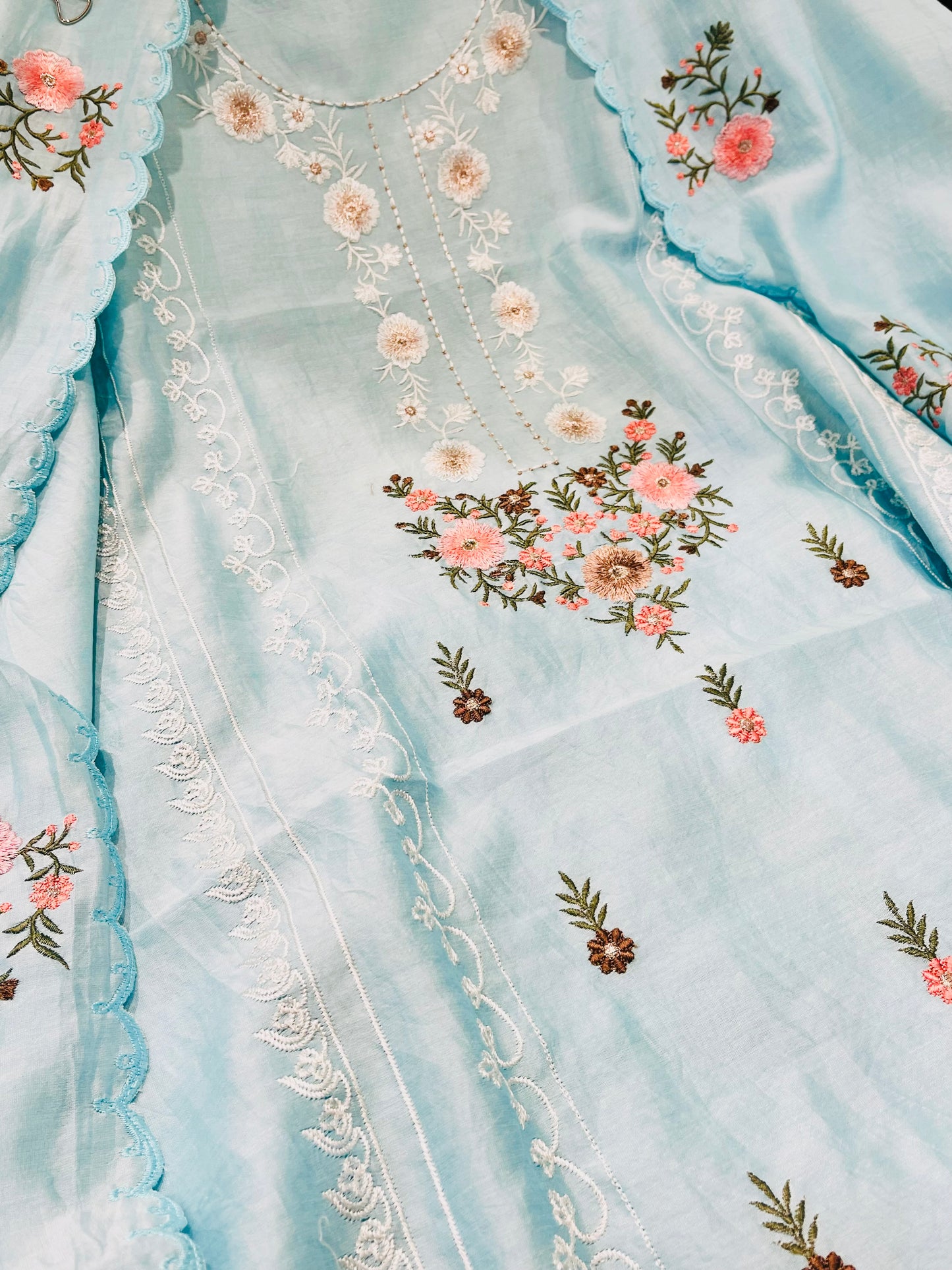 PURE MUL CHANDER PARSI GARA SUIT CH5426B Blue