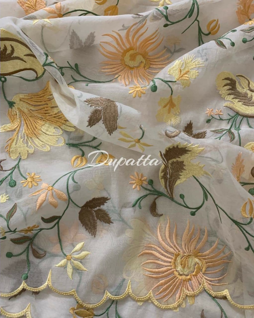 PURE CHANDER SILK PARSI GARA SUIT CH5415 BEIGE