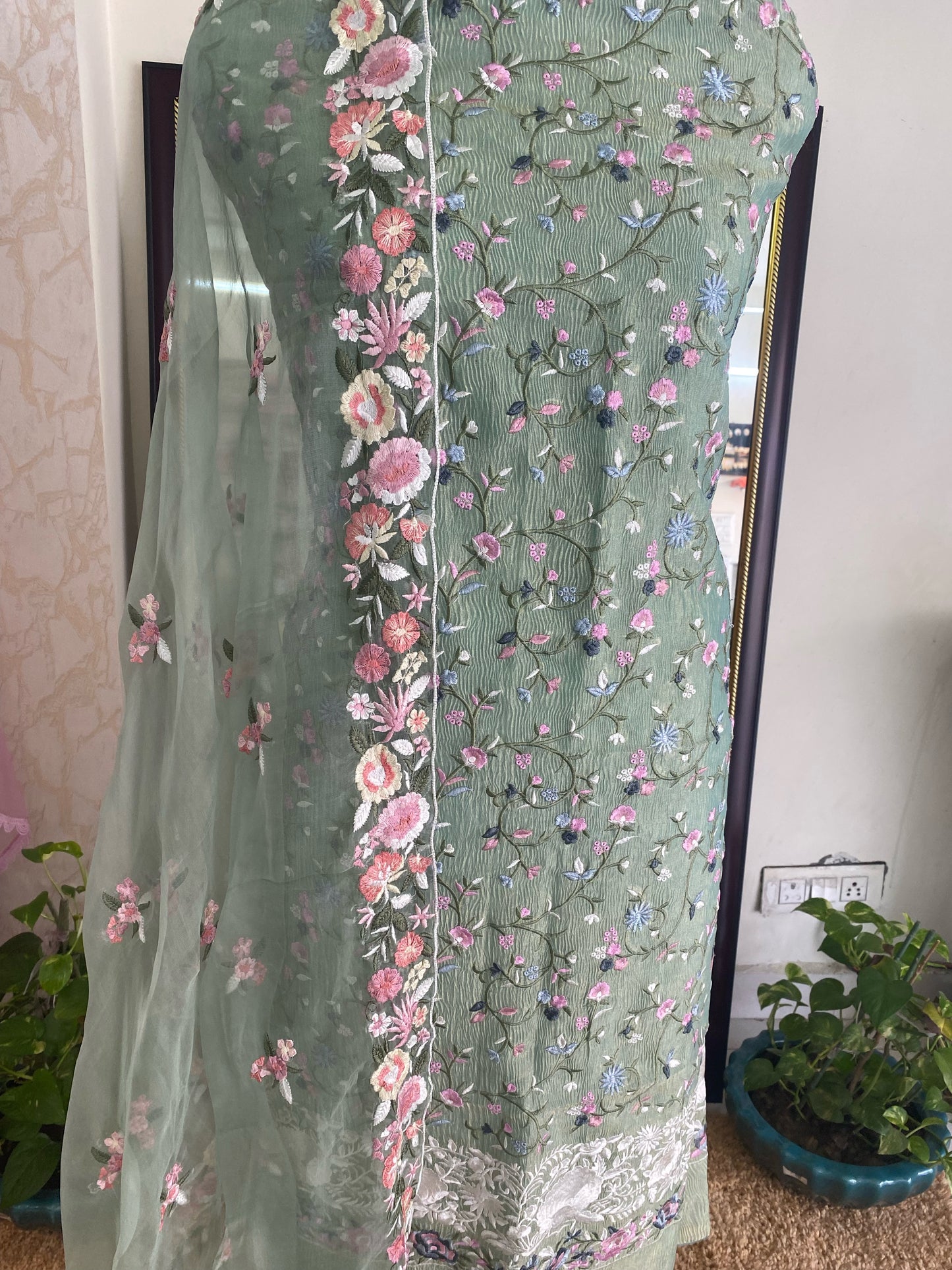 MAHARANI LUXURY Pure Crush TISSUE SILK SUIT MTC00521