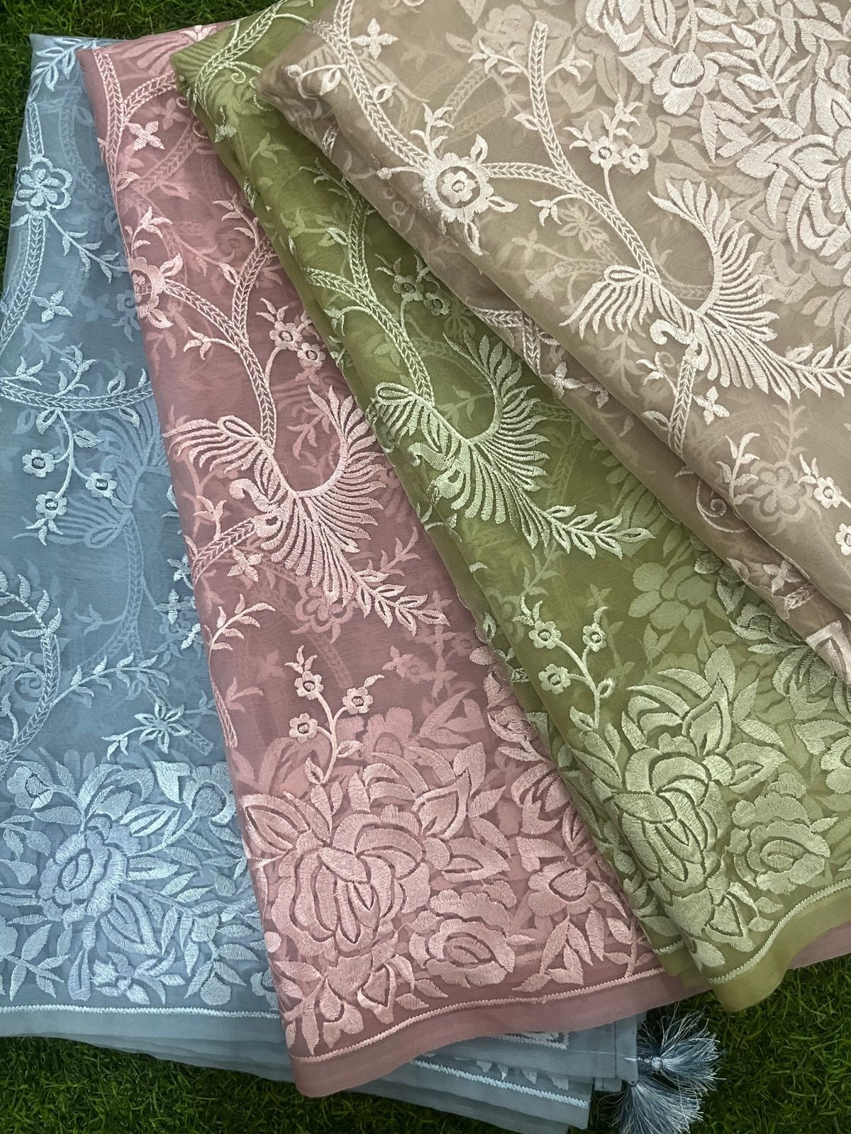 PURE CHANDERI SILK AND ORGANZA EDITS CHO005