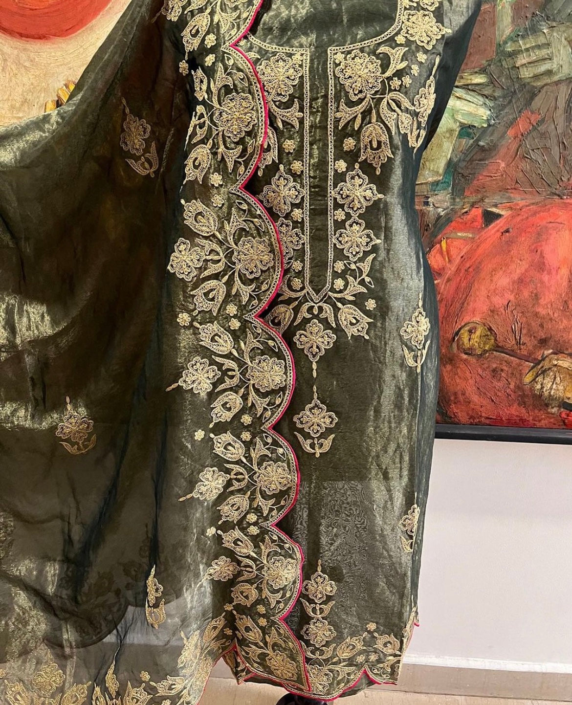 MAHARANI LUXURY TISSUE SILK SUIT MTC006(B)