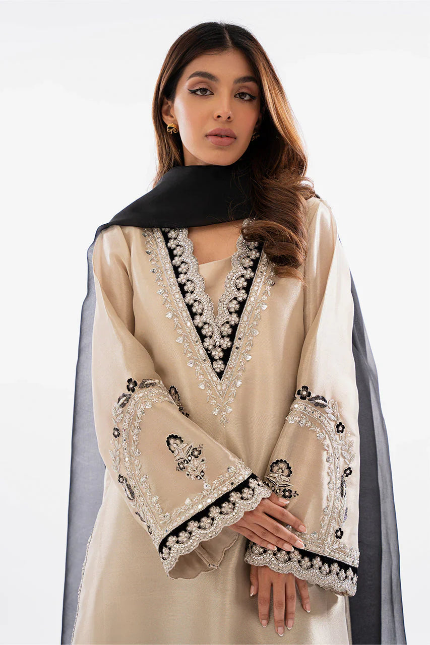 ATHARVA HERITAGE Pure Handloom Tissue Silk 80 Grams Suit with Velevt Applique Pakistani Suit~✨🌼 TVO001