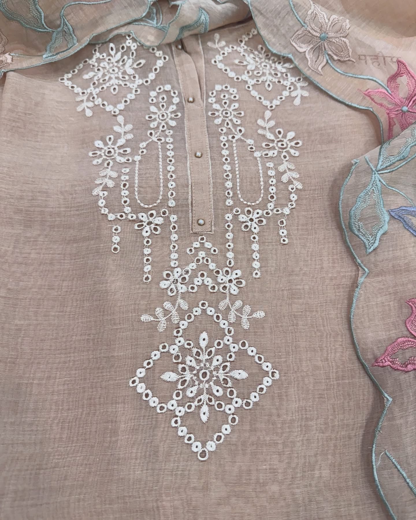 Atharva Heritage PURE CHANDERI SILK Thread Embroidered SUIT MCH00715