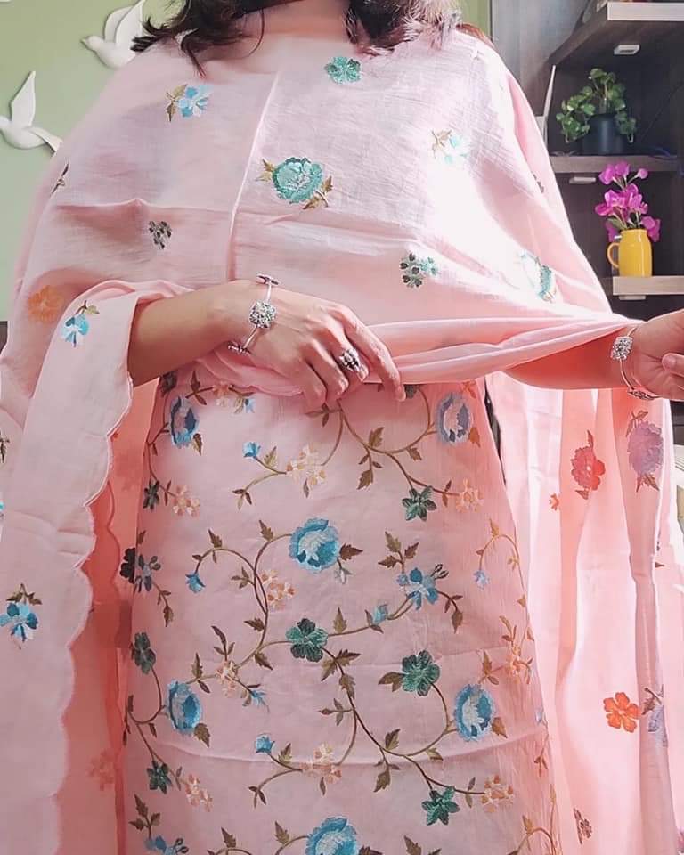 ATHARVA/PURE CHANDER SILK KASHMIRI PARSI SUIT CH5431