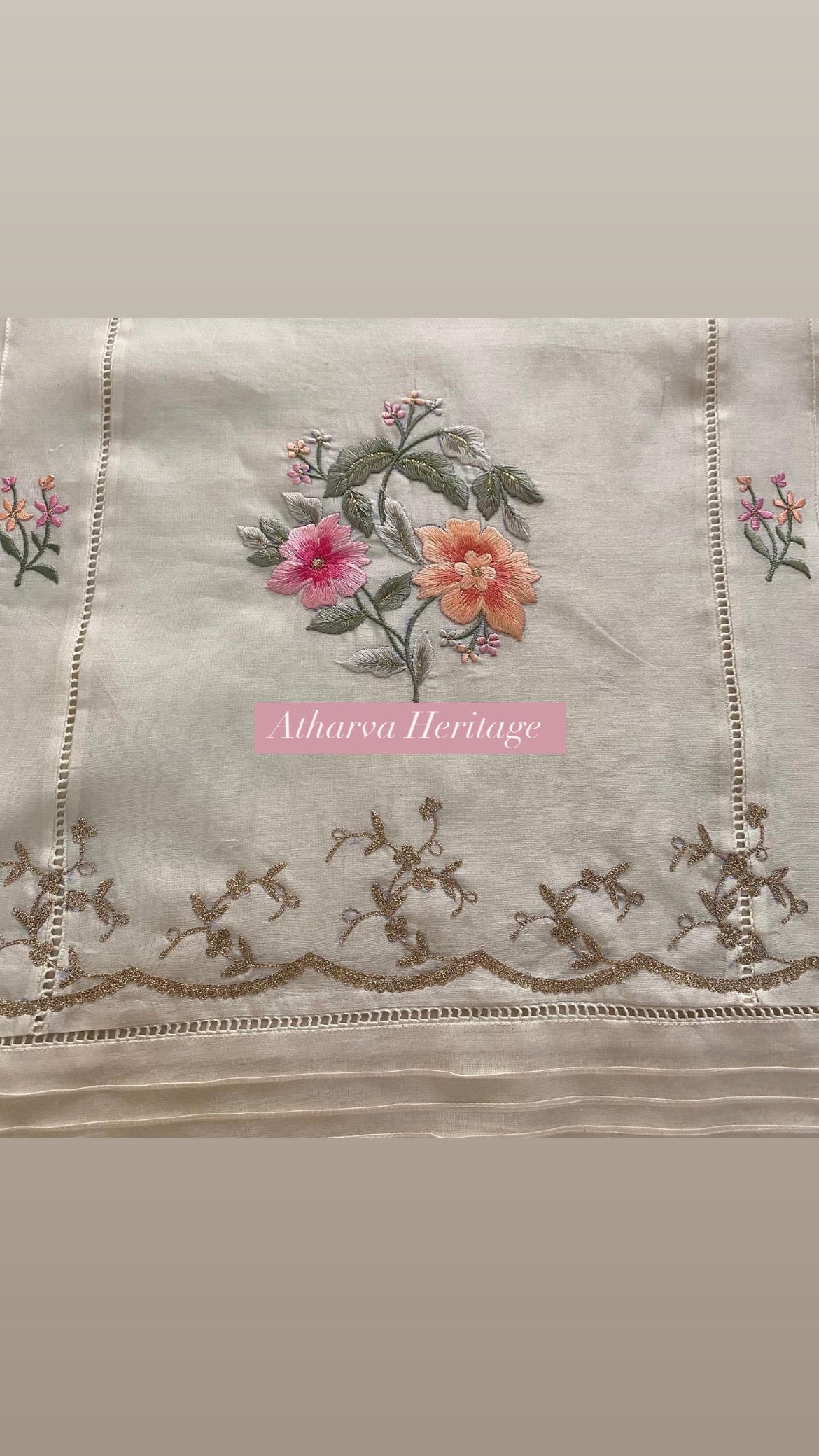 Atharva PURE CHANDER SILK Parsi Gara  SUIT CH1755