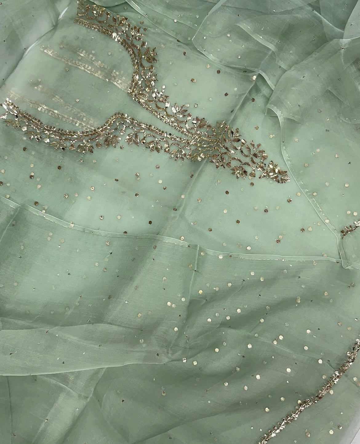 Sheer Luxury /Premium Lucknowi Collection Sheer00075 PUSTA