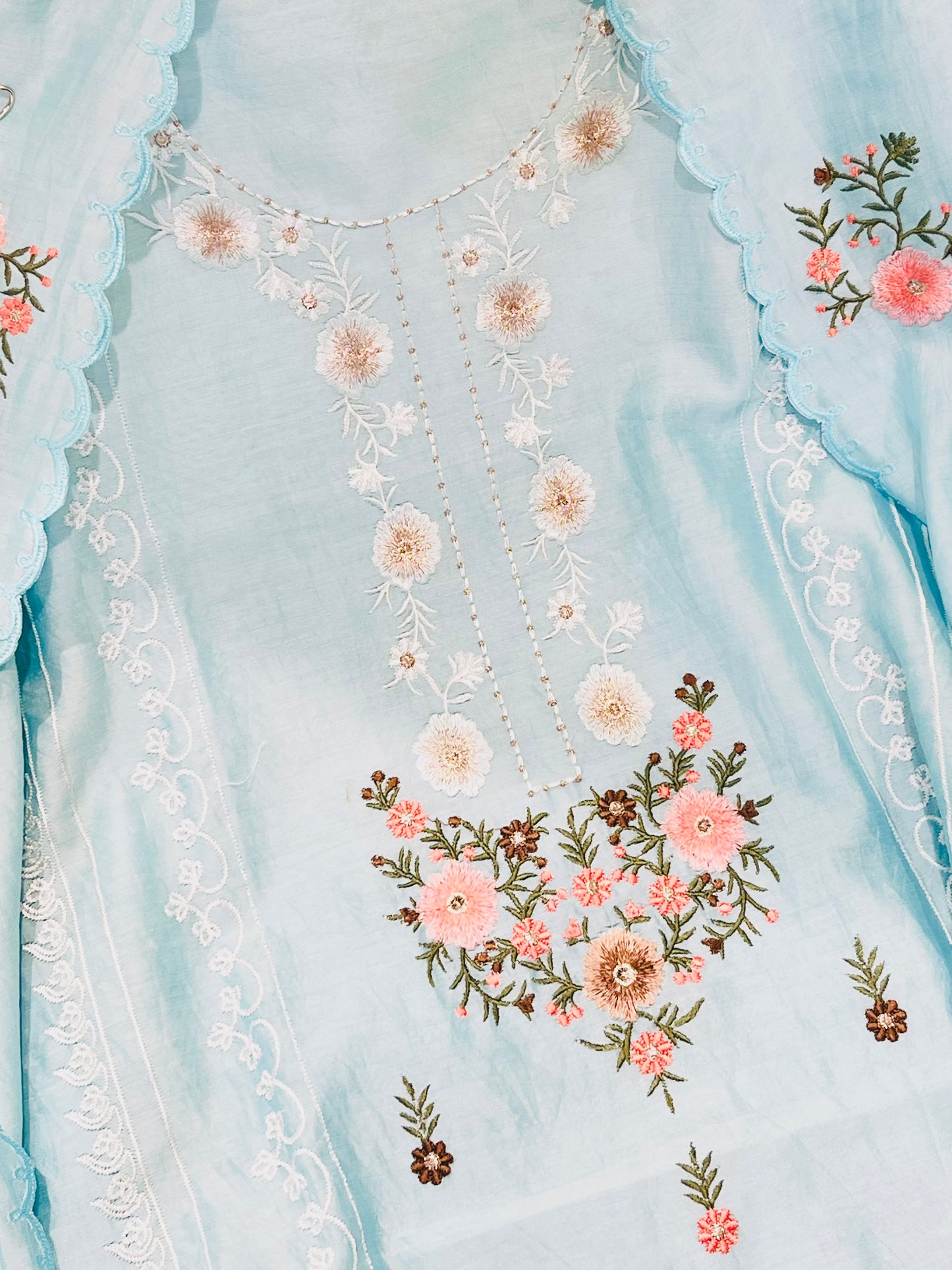 PURE MUL CHANDER PARSI GARA SUIT CH5426B Blue