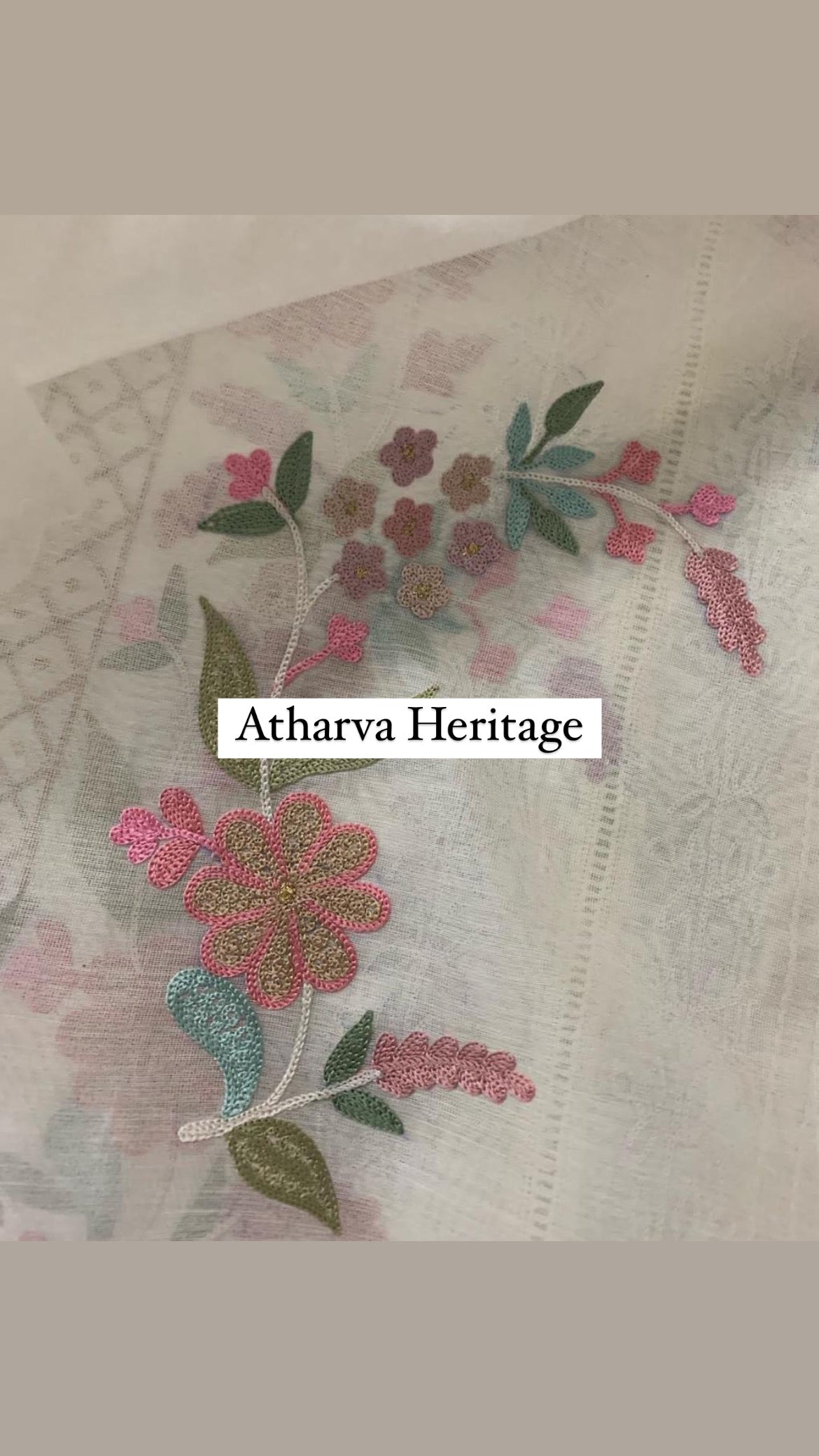Atharva PURE CHANDER SILK KASHMIRI AARI SUIT CH1904