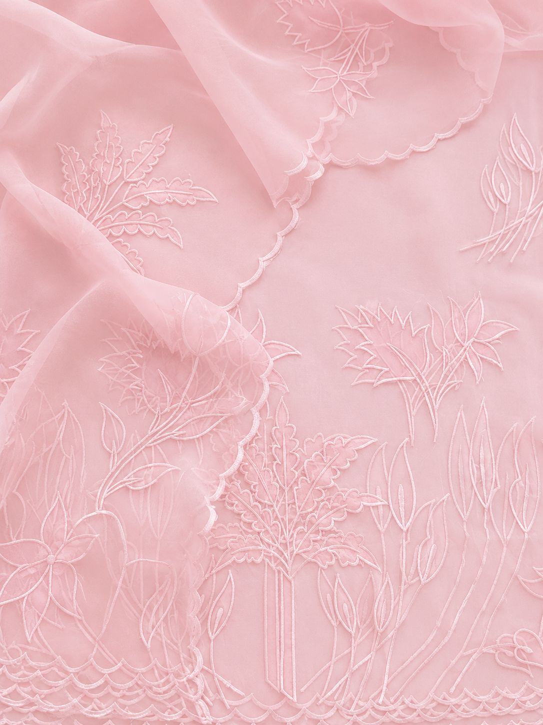 ATHARVA HERITAGE SHEER LUXURY PURE SILK ORGANZA APPLIQUE UNSTITCHED SUIT SHEER00151