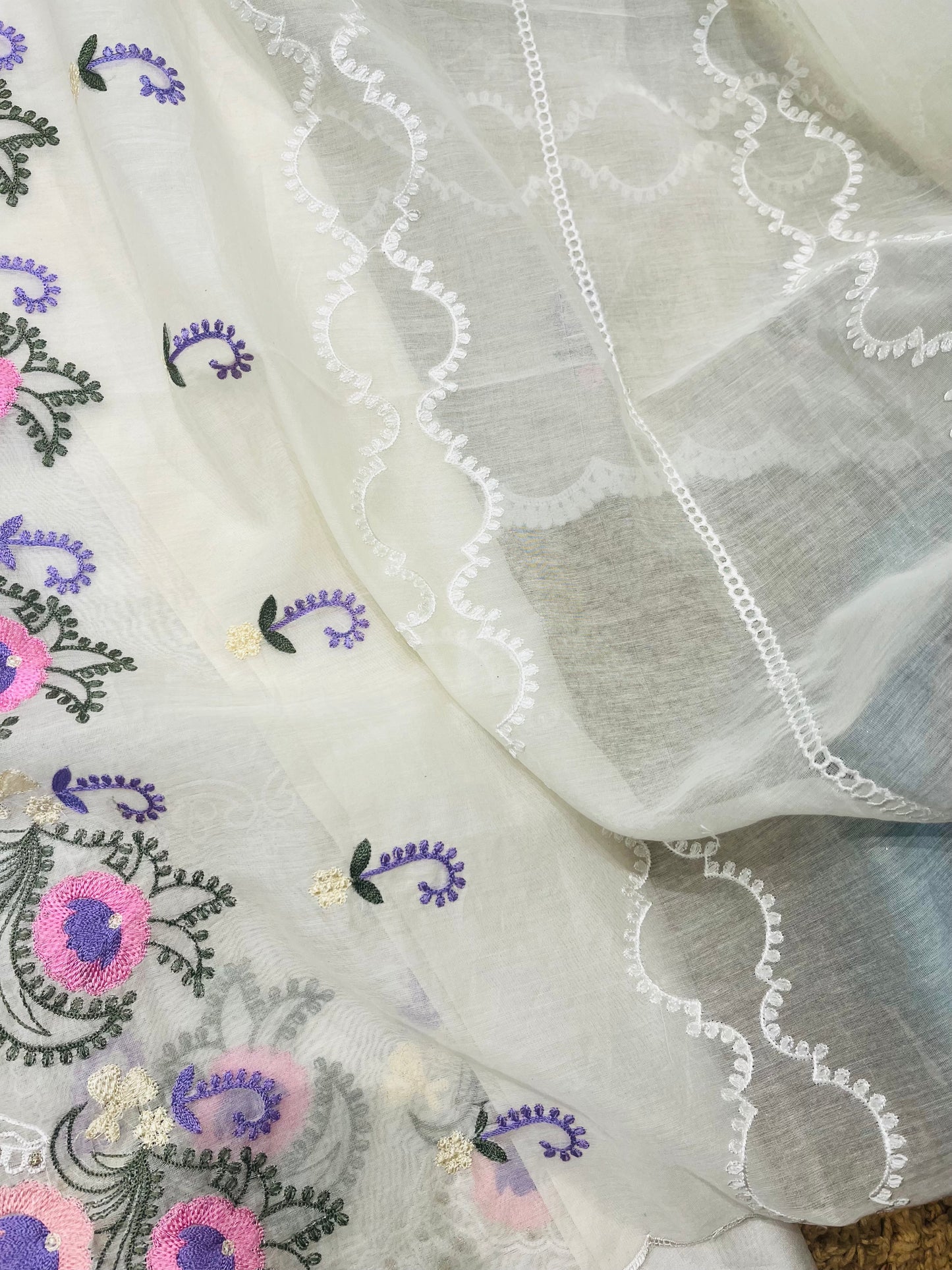 PURE CHANDER SILK KASHMIRI AARI SUIT CH5428A