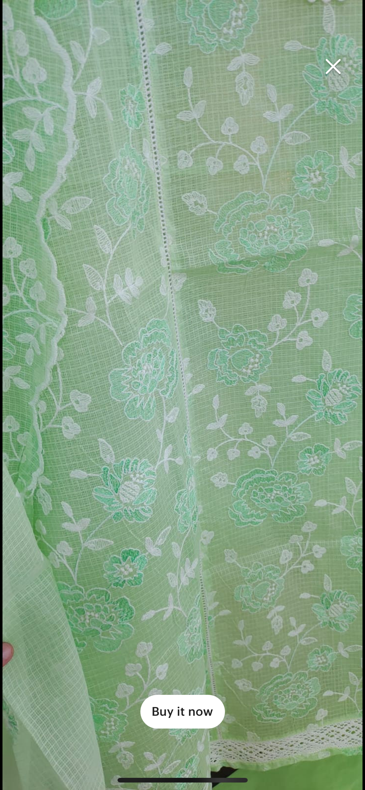 Atharva Embroidered Cotton kota Salwar Kameez/Embroidery Kota Dupatta/Cotton Embroidery Shirt /Cotton Chikankari Bottom- KK0015G Green