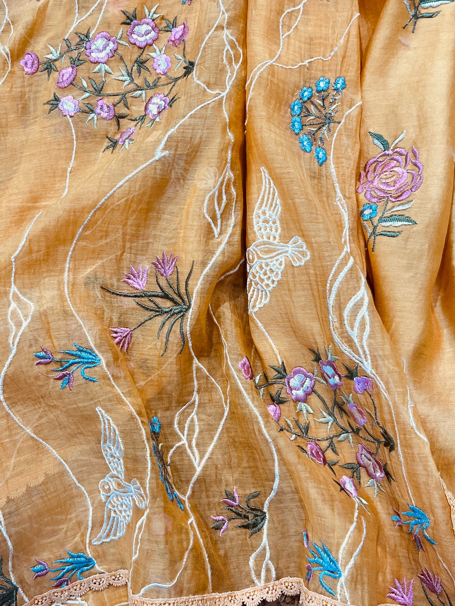 ATHARVA HERITAGE PURE MUL CHANDERI PARSI GARA SUIT MCH0072MY
