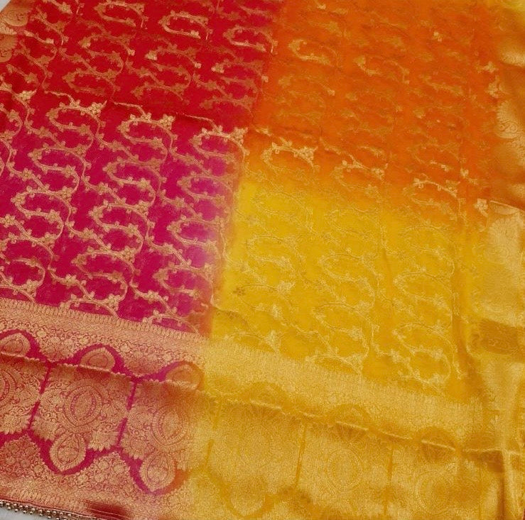 ATHARVA Hand Embroidery Salwar Kameez/Chanderi Ladies Suit/Banarsi Silk Dupatta/Stones/Custom Stitch Unstitch/Embroidery Potli/Gift/CH16764