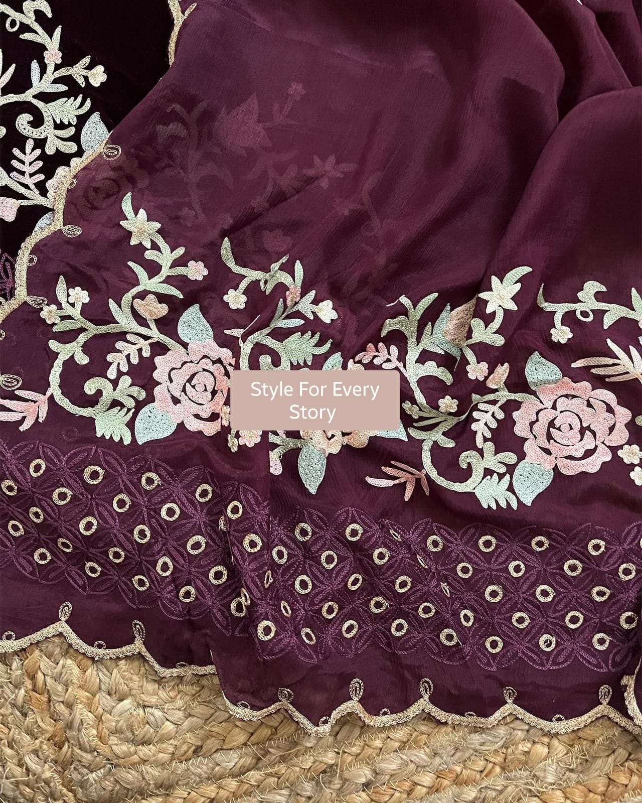 Atharva Heritage/Kashmiri Embroidered The Winter Velvet 2024 Edits VLO015