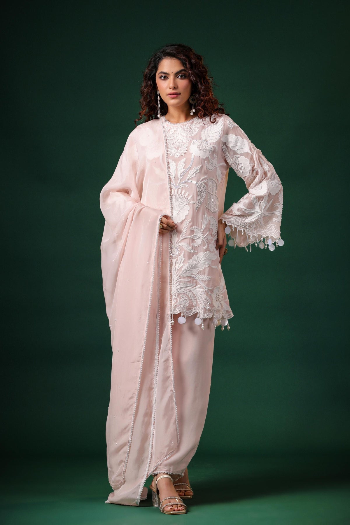 Sheer Luxury Ready to Wear Pakistani Coord Set With Pants/Farshi Salwar Sizes S To 7XL SLP008