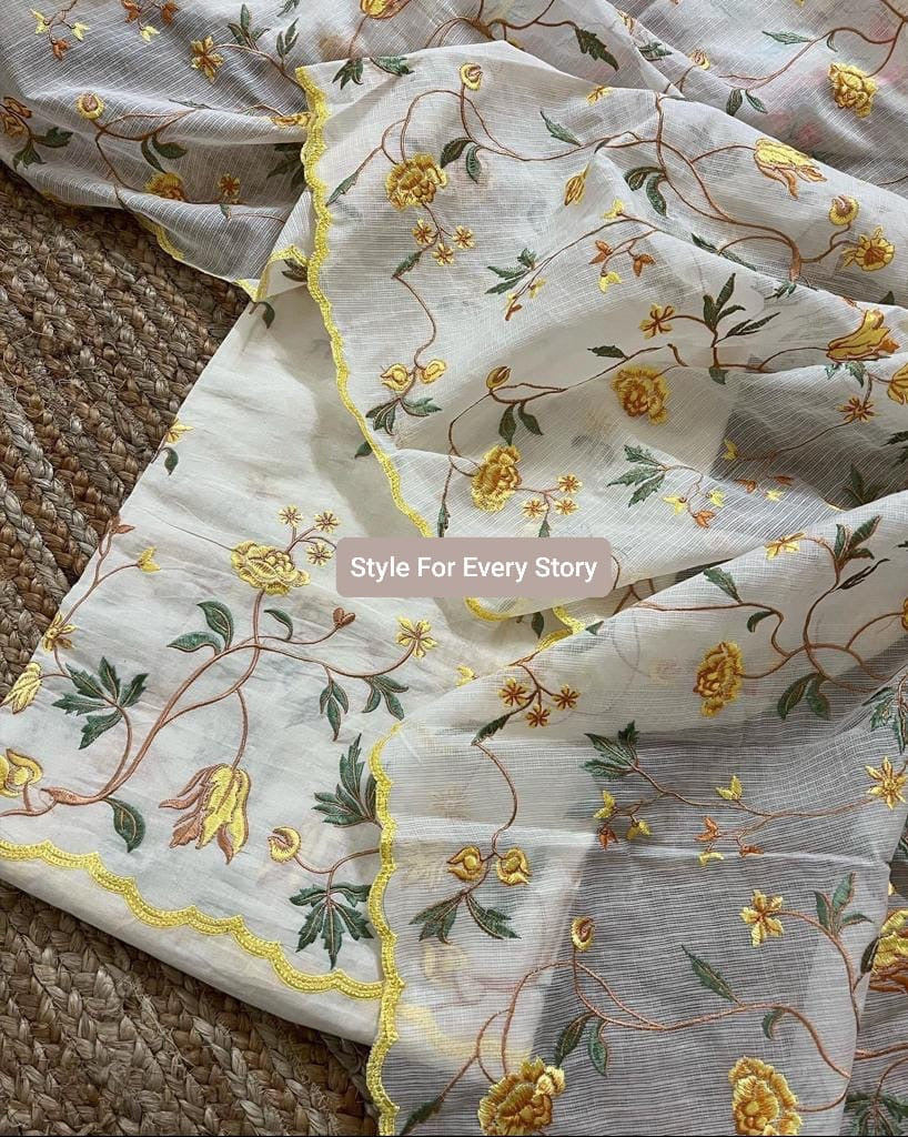 PURE CHANDER SILK PARSI GARA SUIT CH5417 Yellow