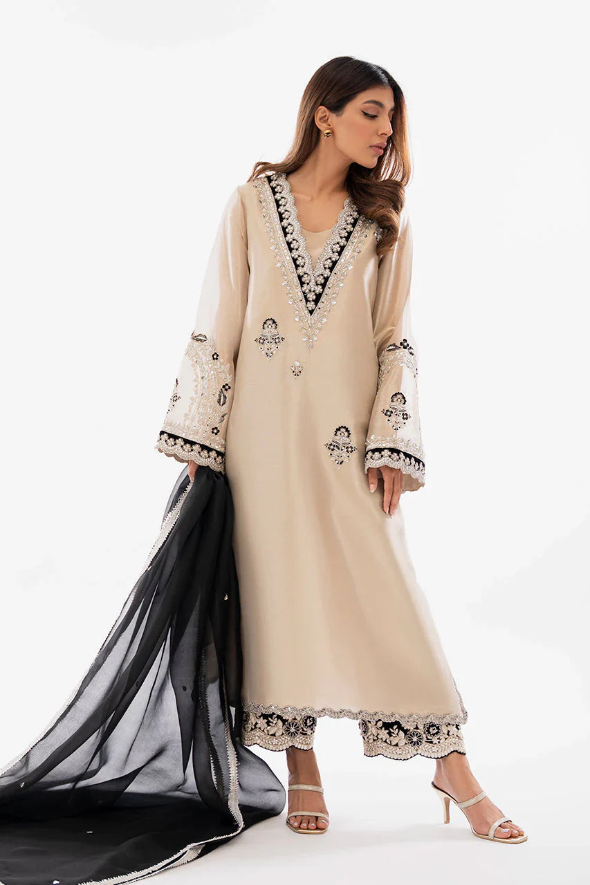 ATHARVA HERITAGE Pure Handloom Tissue Silk 80 Grams Suit with Velevt Applique Pakistani Suit~✨🌼 TVO001