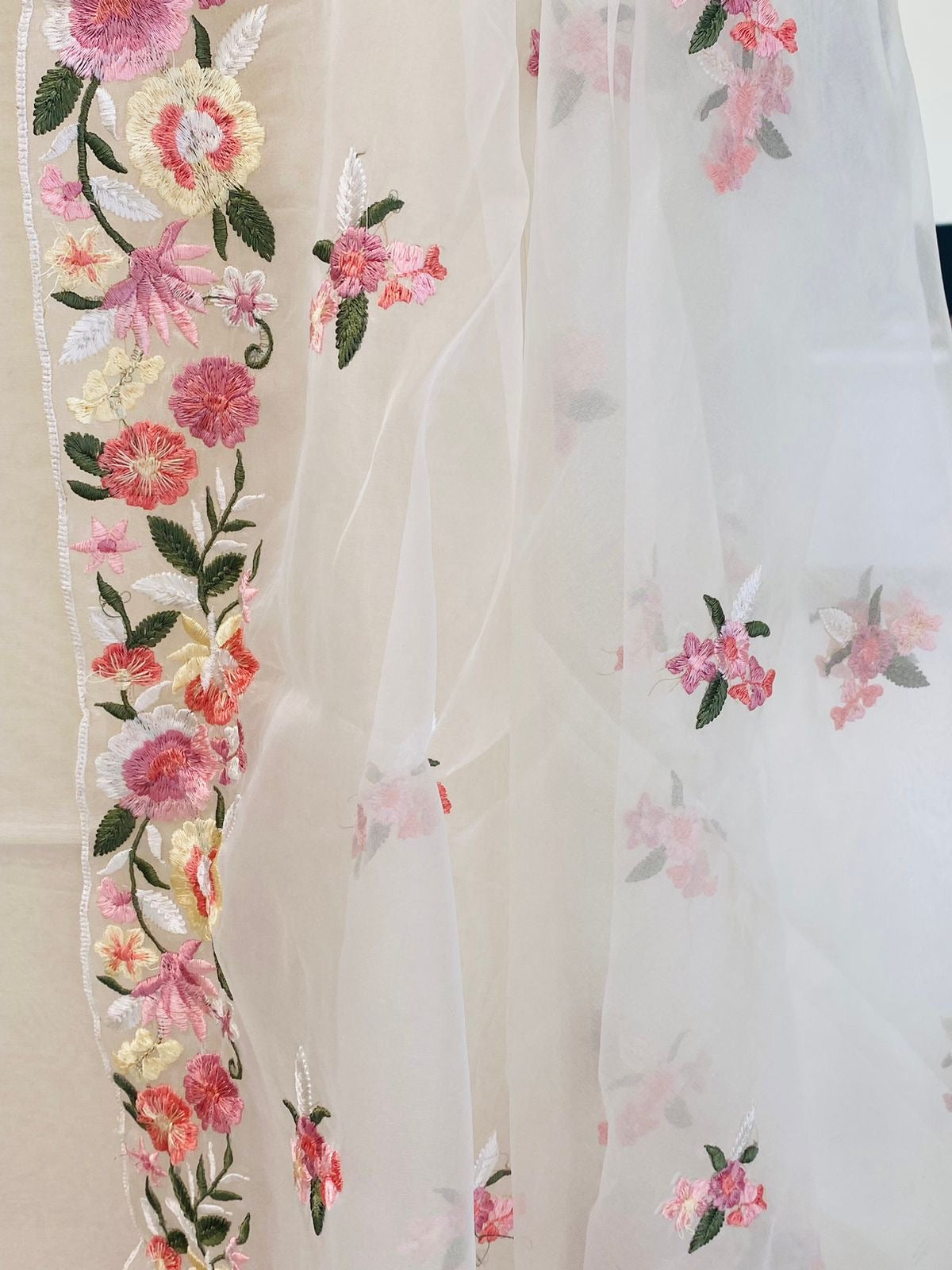 ATHARVA HERITAGE Sheer Luxury Pakistani unstitched Suit SLP004W Pearl white