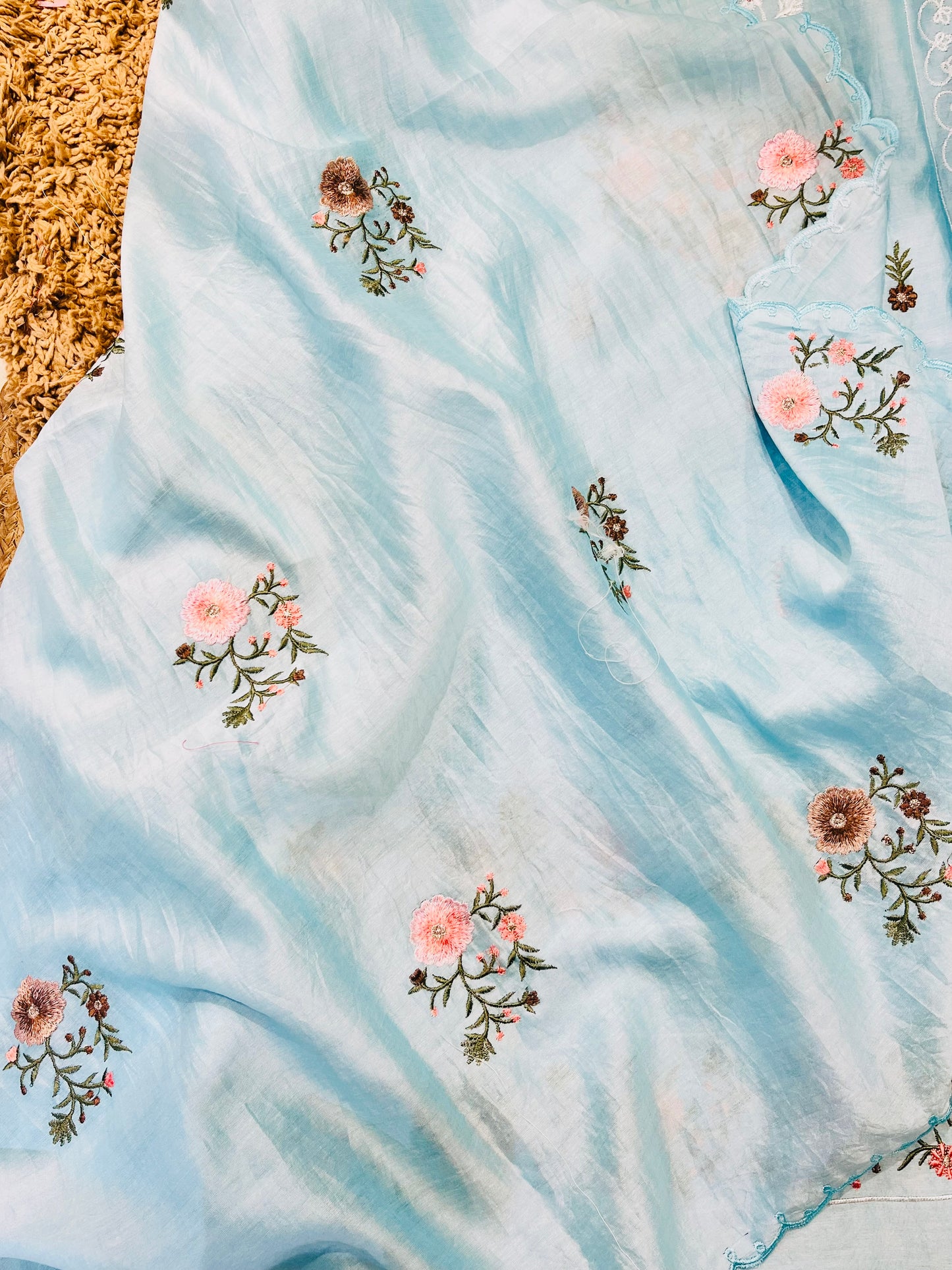 PURE MUL CHANDER PARSI GARA SUIT CH5426B Blue