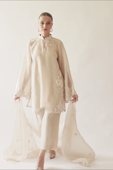 Atharva Heritage Sheer Luxury Ready to Wear Pakistani Appliqué Suit SLP0508