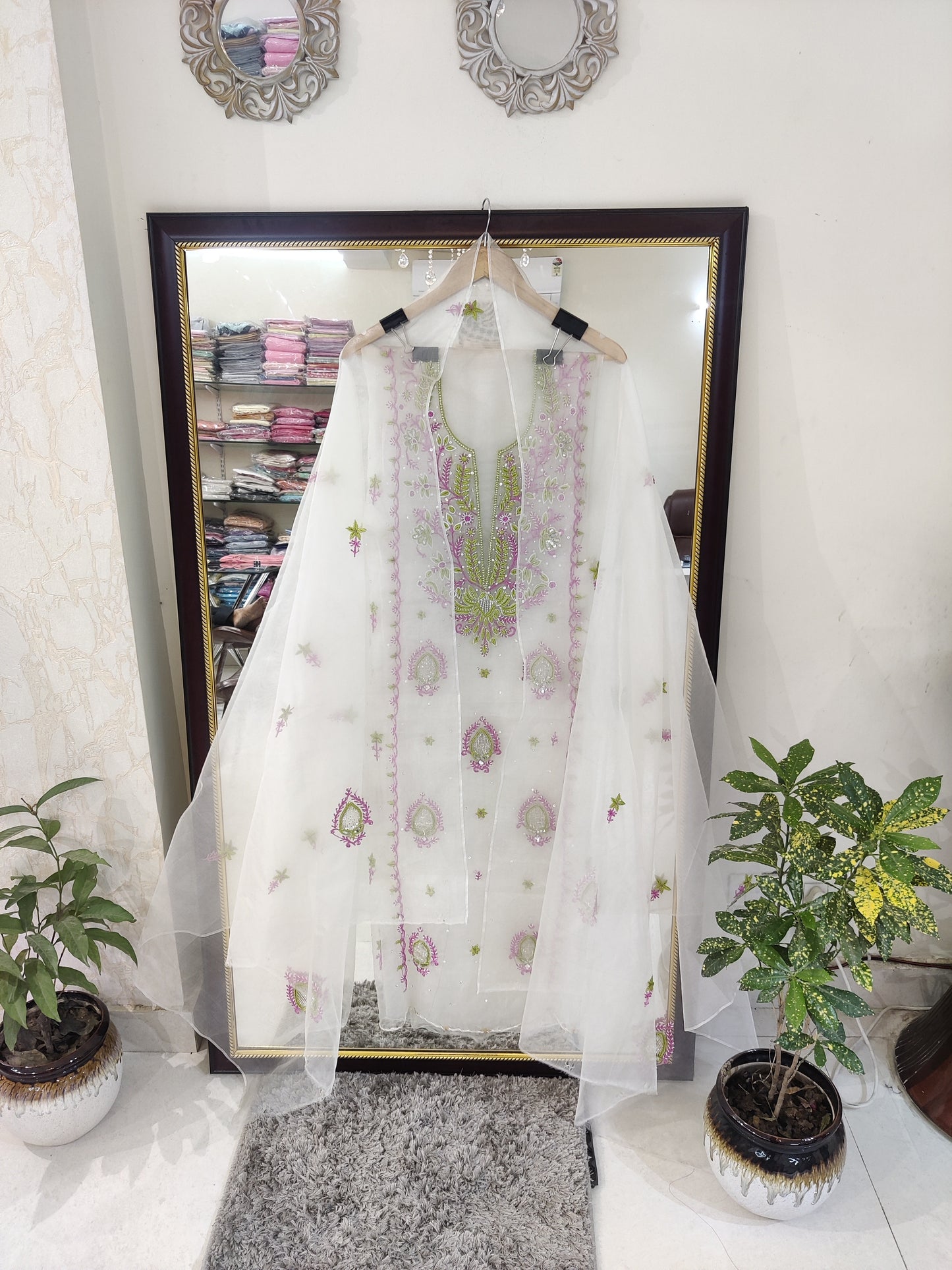 Atharva Heritage Sheer Luxury Premium Lucknowi Collection LUCK0102