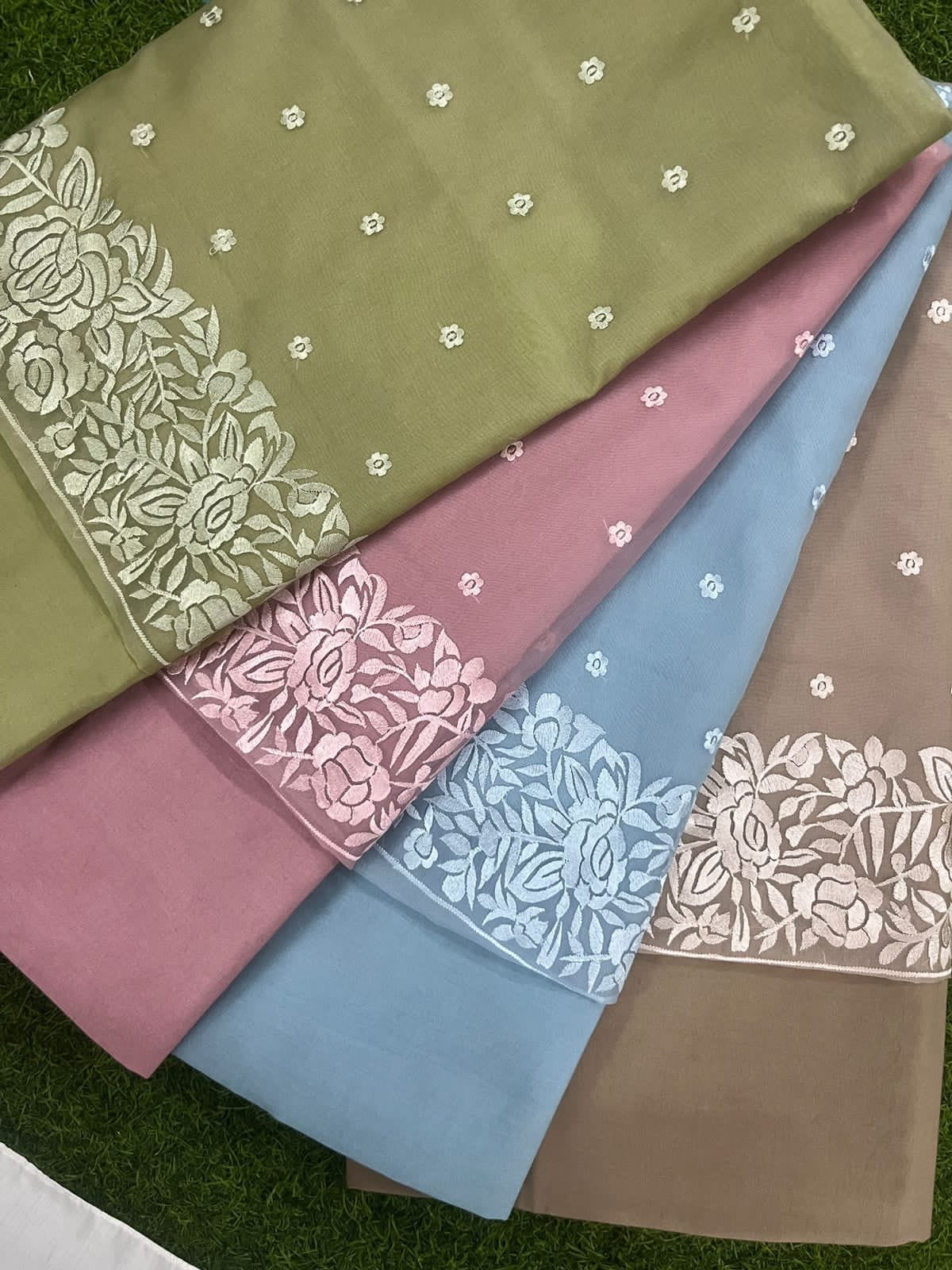 PURE CHANDERI SILK AND ORGANZA EDITS CHO005