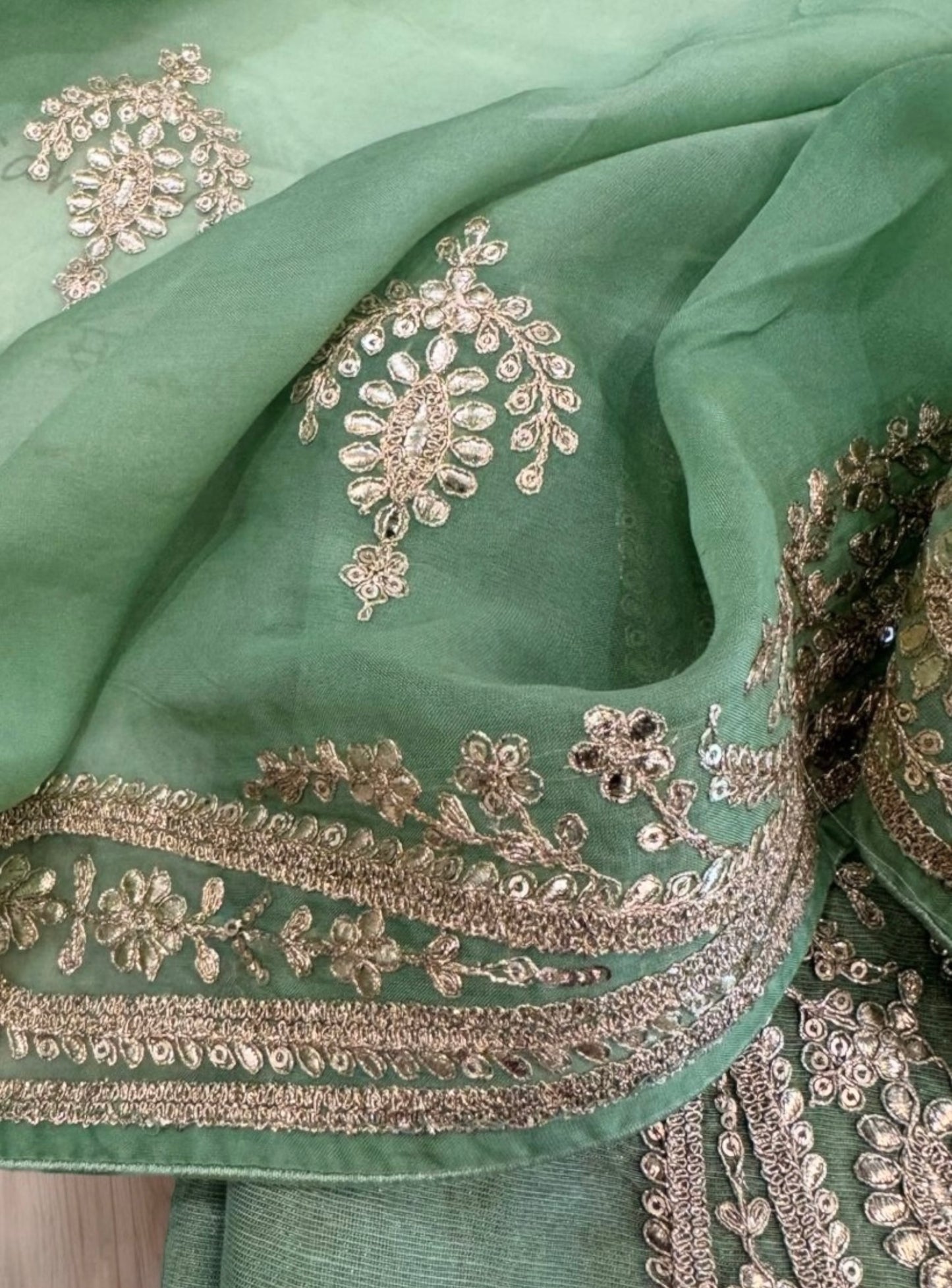MAHARANI LUXURY Pure Tissue Banarasi CHANDERI SILK SUIT MCCH0016