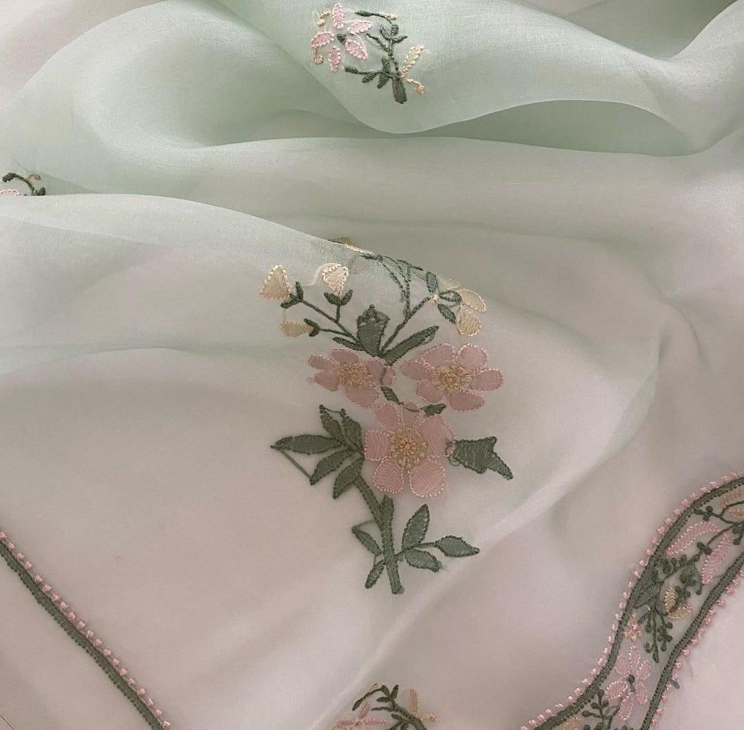 ATHARVA HERITAGE “Nazakat – Silk Organza Chikankari Elegance” Sheer00097