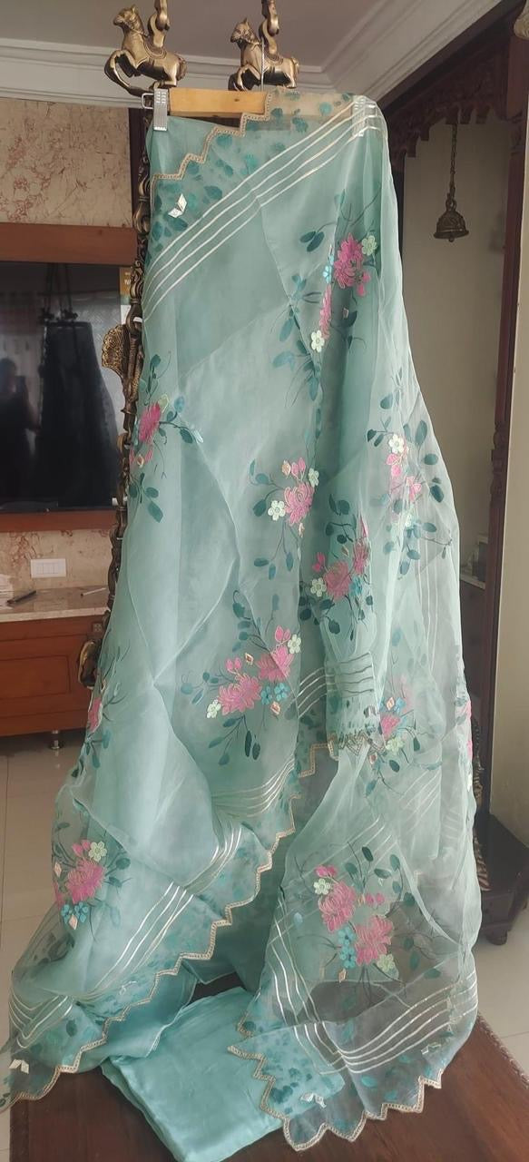 SHEER LUXURY HAND PAINTED SUIT SHEER00981