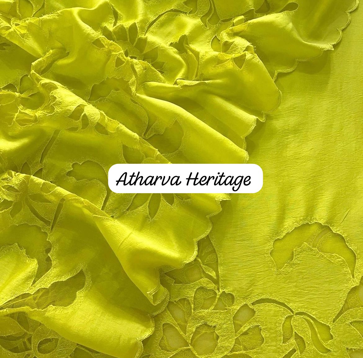 ATHARVA Applique Embroidery Salwar Kameez/Chanderi Cut-Work Shirt & Dupatta/Santoon Bottom/Custom Stitch Unstitch/Plazo/Pant/CUT8115