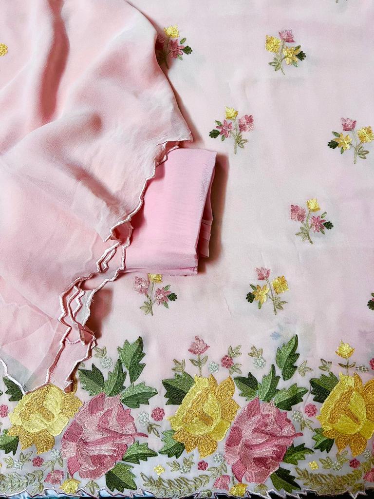 Atharva Heritage/ Georgette PARSI GARA SUIT GR0010