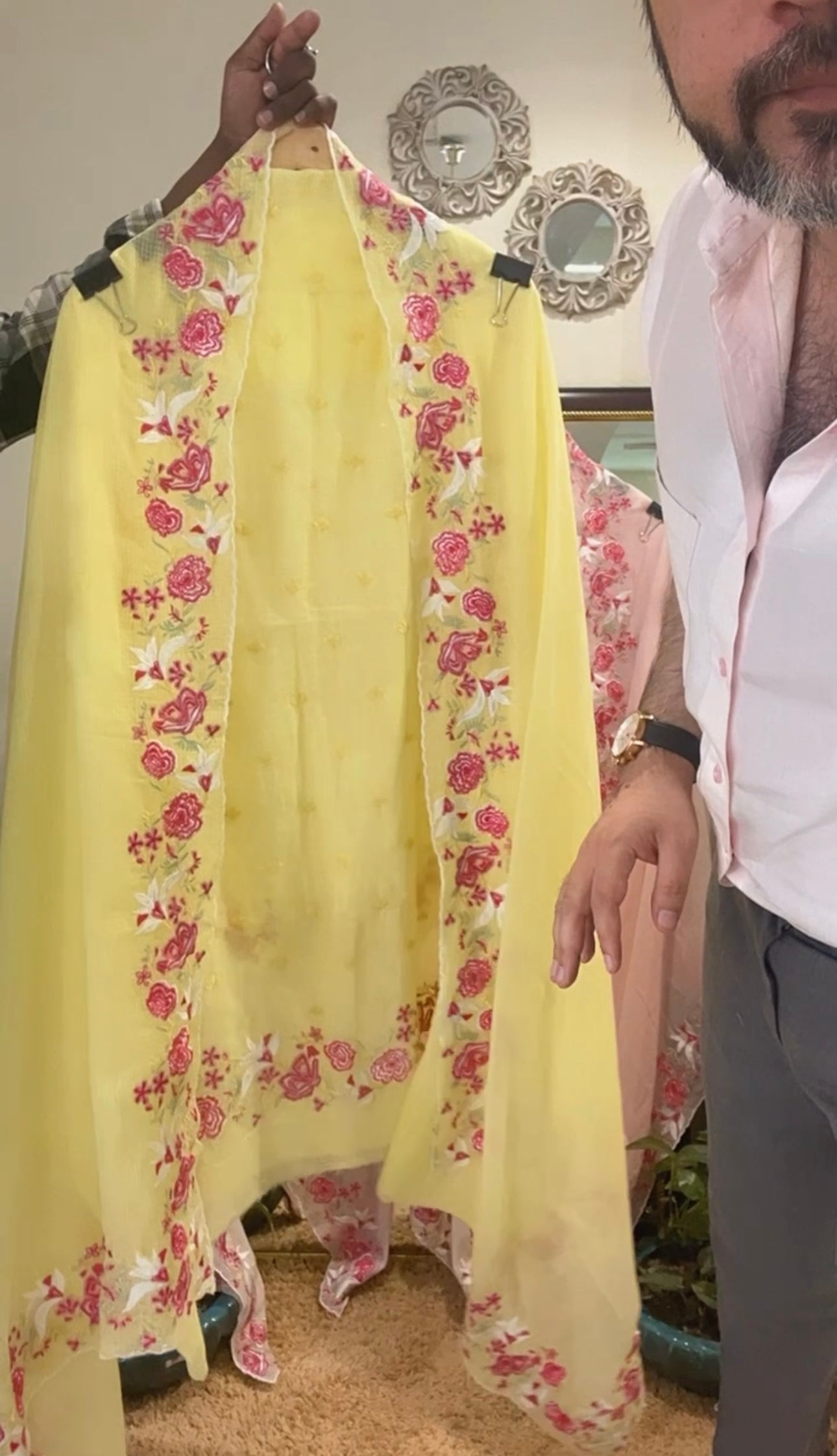 Atharva Embroidered Cotton Kota Salwar Kameez/Embroidery Kota Dupatta /Kota Embroidery Shirt /Cotton Chikankari Bottom- KK0081