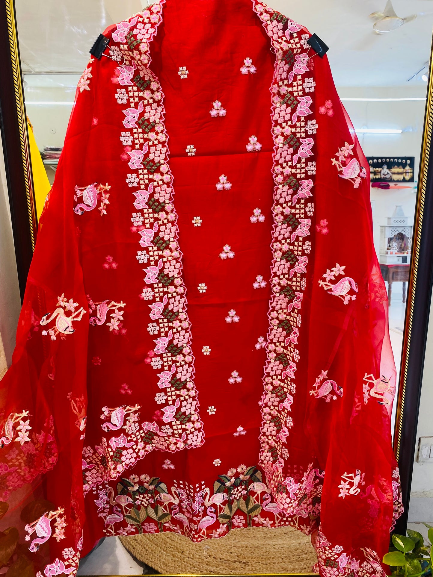 SHEER LUXURY PARSI GARA FLAMINGO SUIT SHEER006(F)