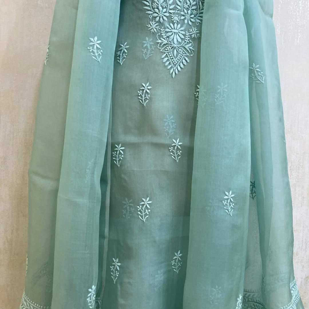 ATHARVA HERITAGE “Nazakat – Silk Organza Chikankari Elegance” Sheer00098