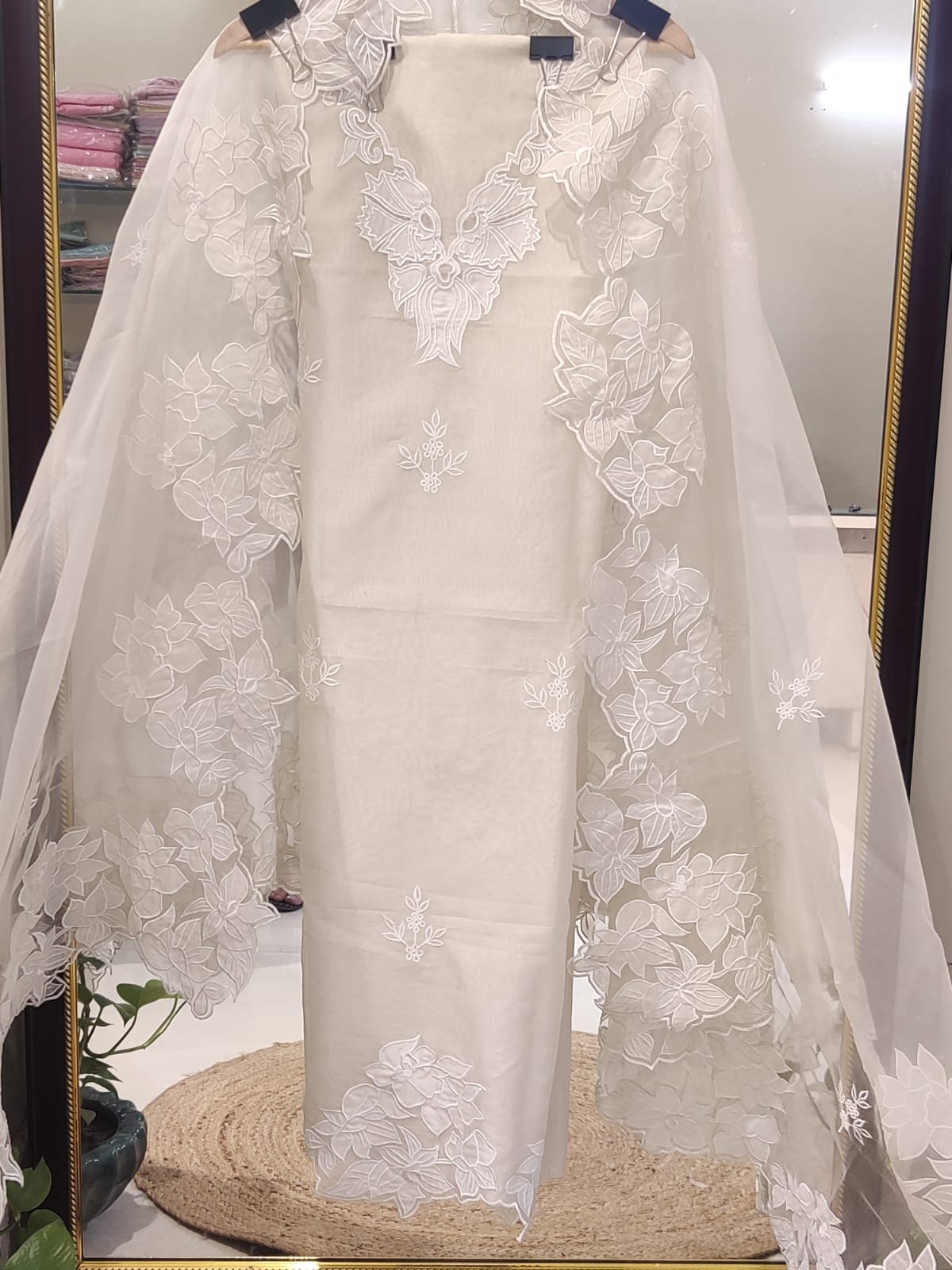 Sheer Luxury Pakistani Appliqué Suit PL007