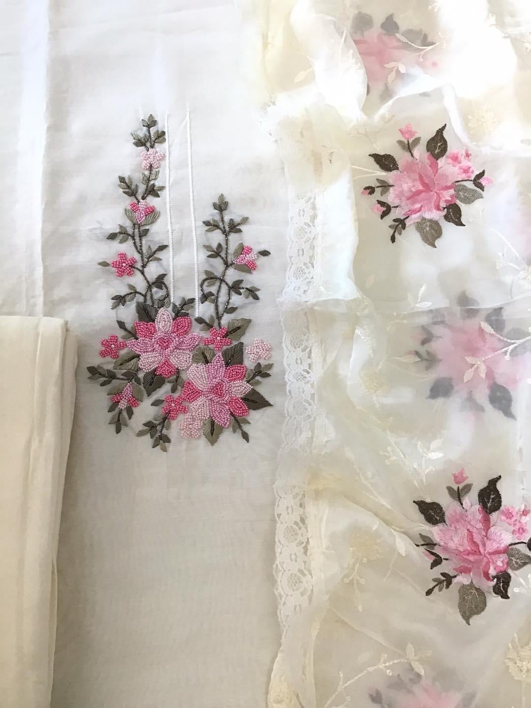 PURE CHANDERI SILK AND ORGANZA EDITS CHO008