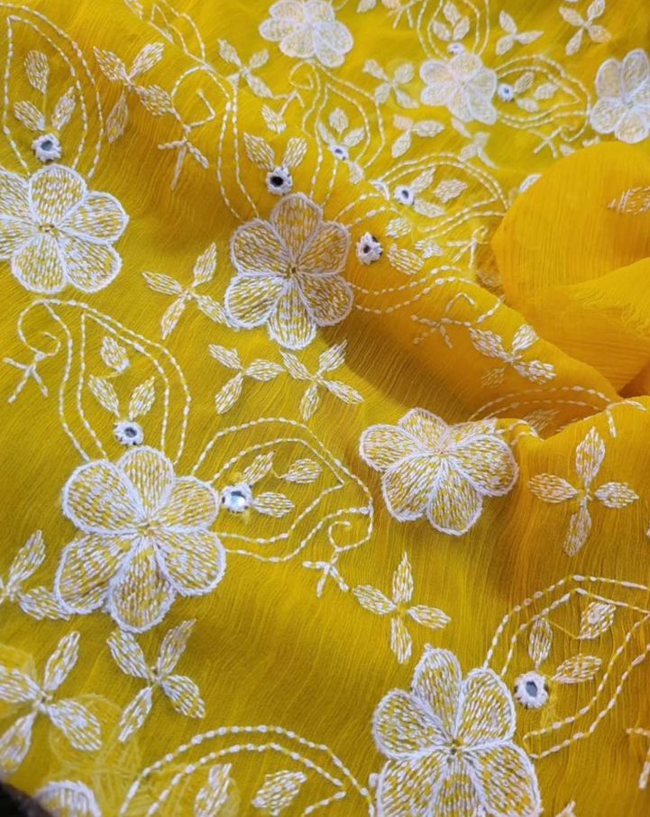 (Copy) ATHARVA Hand Embroidery Salwar Kameez /Chiffon Dupatta With Stunning Gota & Trim/Custom Stitch Unstitch/Gift/Patiala/Anarkali/Churridar/CH17317 Peach