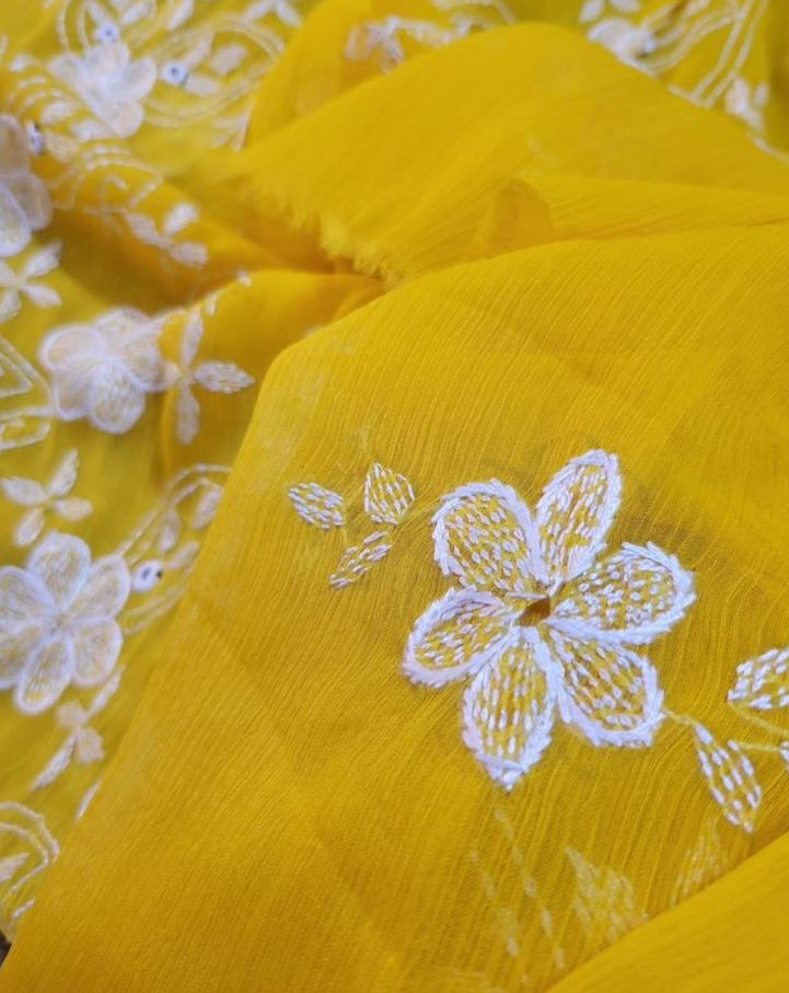 (Copy) ATHARVA Hand Embroidery Salwar Kameez /Chiffon Dupatta With Stunning Gota & Trim/Custom Stitch Unstitch/Gift/Patiala/Anarkali/Churridar/CH17317 Peach