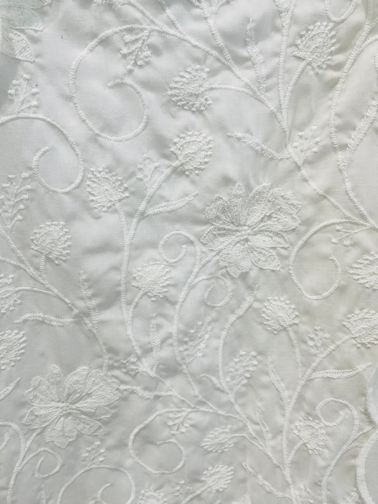 SUMMER VIBES /PURE MUL COTTON Full Embroidered Suit COP010