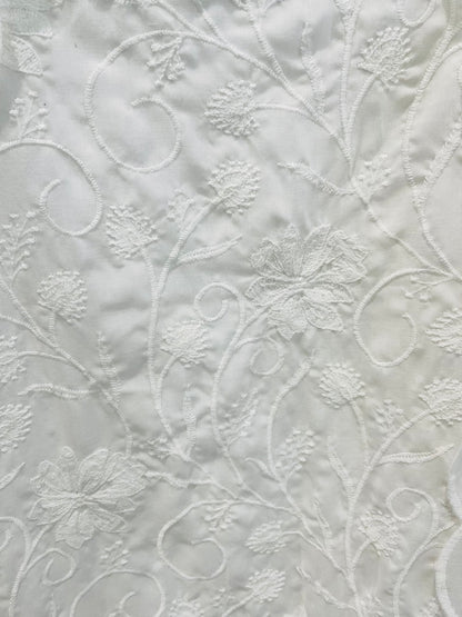 SUMMER VIBES /PURE MUL COTTON Full Embroidered Suit COP010