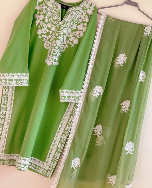 Pure Handwoven Chanderi silk Pakistani suit PRP005