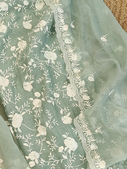 PURE MUL CHANDERI PARSI GARA SUIT MCH001P Pista