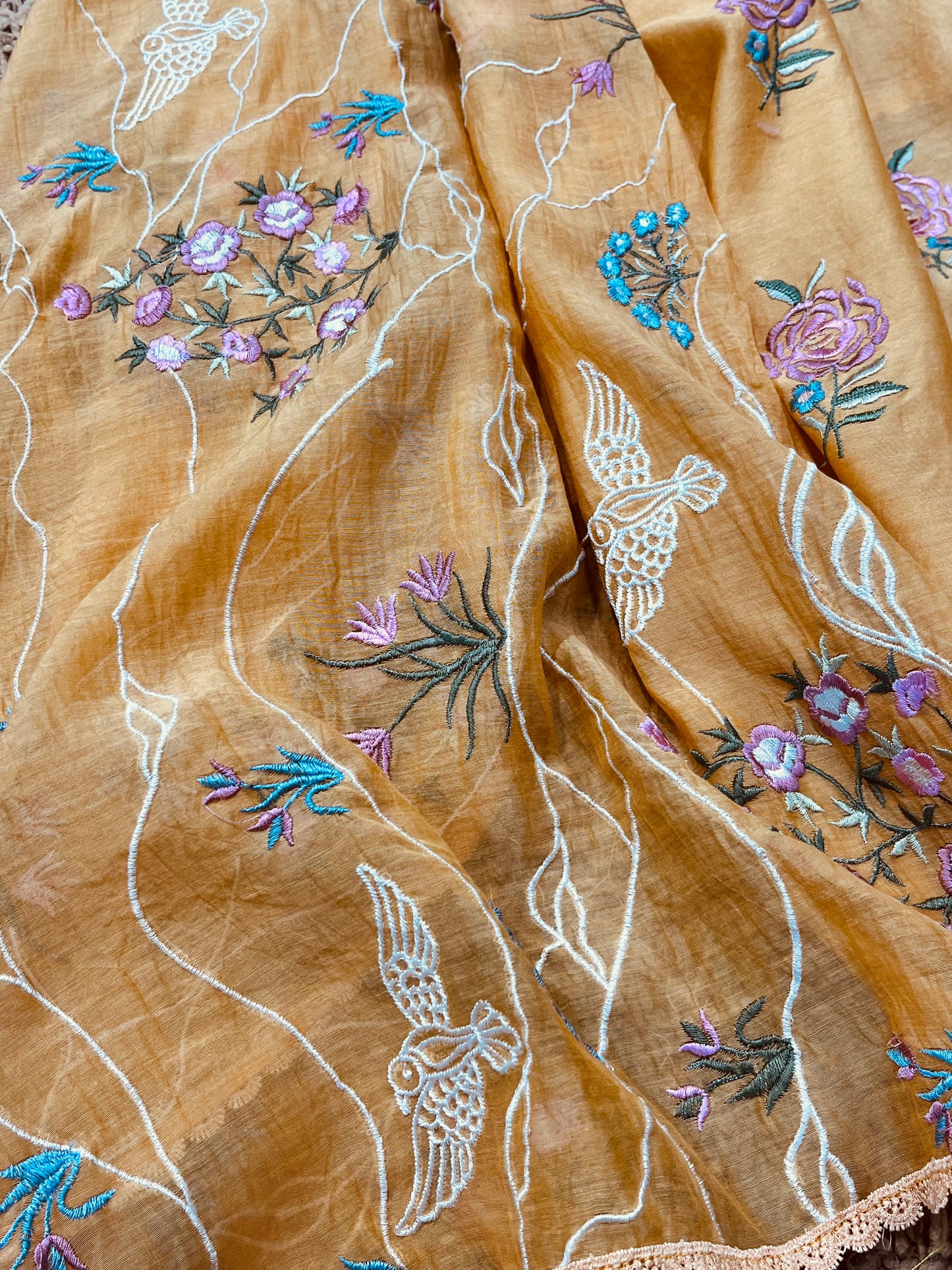 ATHARVA HERITAGE PURE MUL CHANDERI PARSI GARA SUIT MCH0072MY