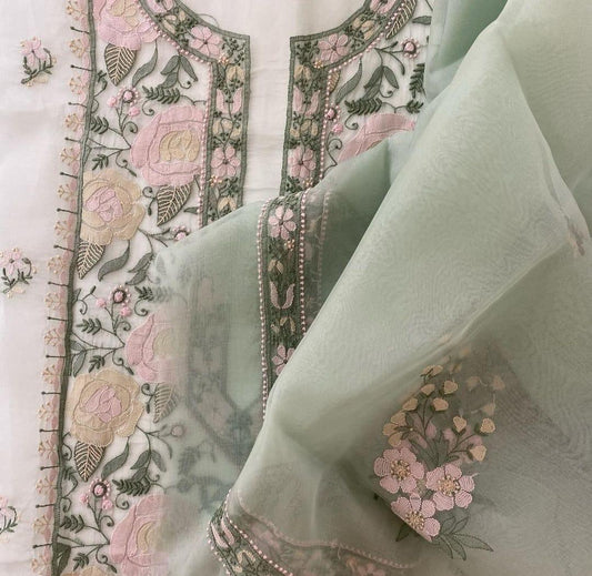 ATHARVA HERITAGE “Nazakat – Silk Organza Chikankari Elegance” Sheer00097