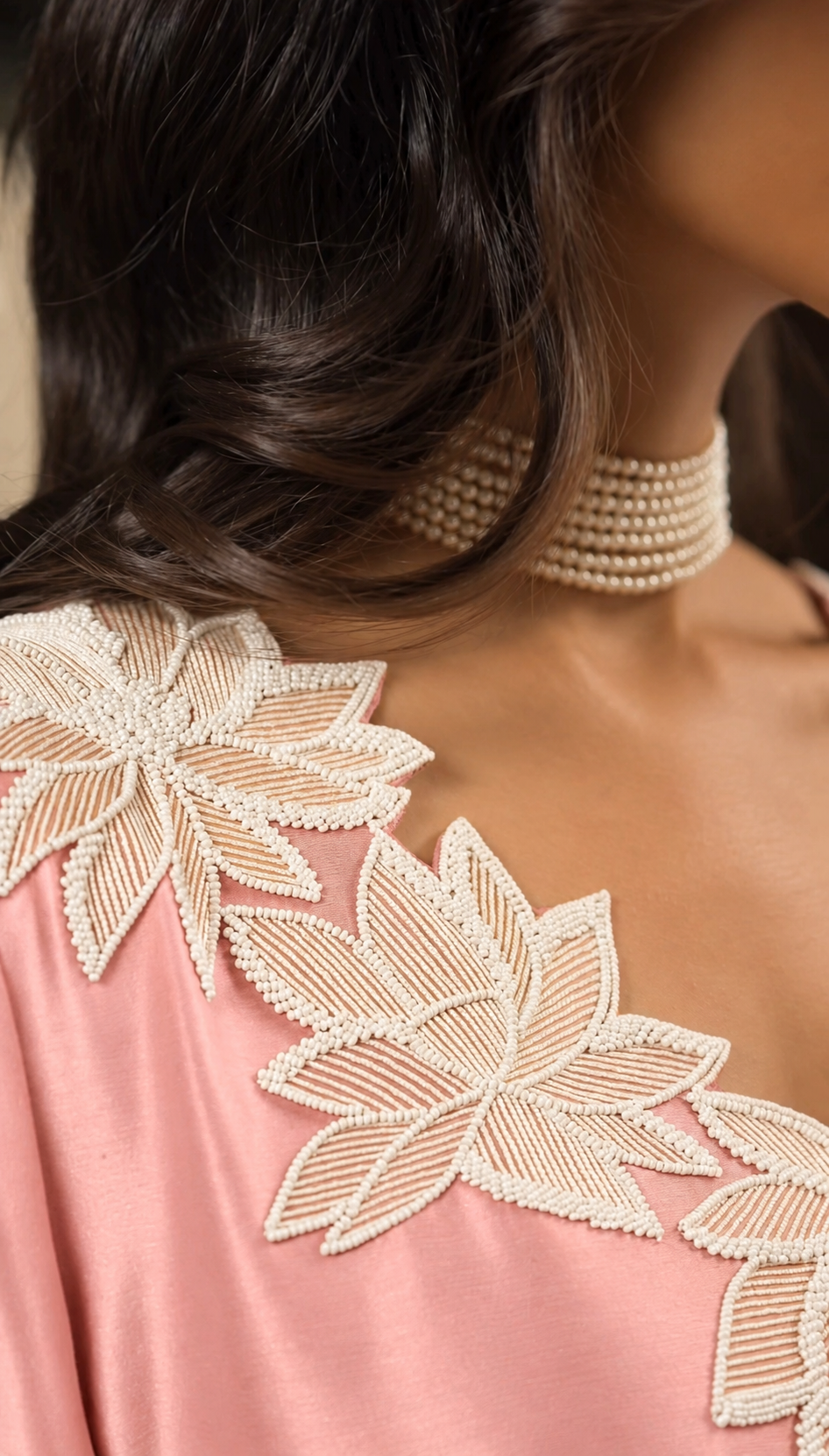 Atharva Heritage – Hand-Embroidered Pure Silk Pakistani Suit with Pearl & Katdana Detailing AHSS1561