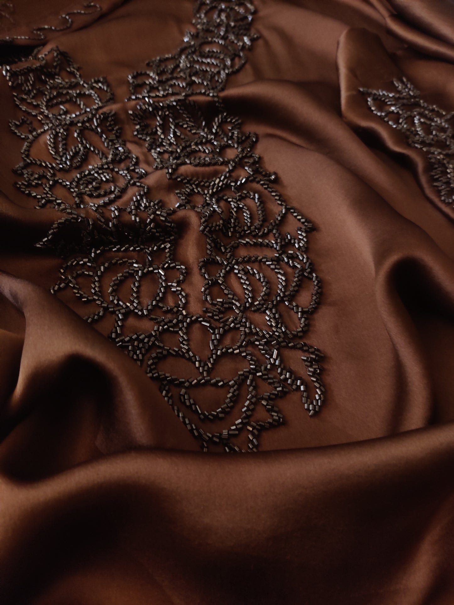 Atharva Luxe – Pure Silk Luxury Kurta Set with Handcrafted Ghera Sleeves & Organza Dupatta PSH0068B