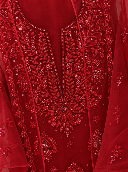 Atharva Heritage Sheer Luxury Premium Lucknowi Collection LUCK0102